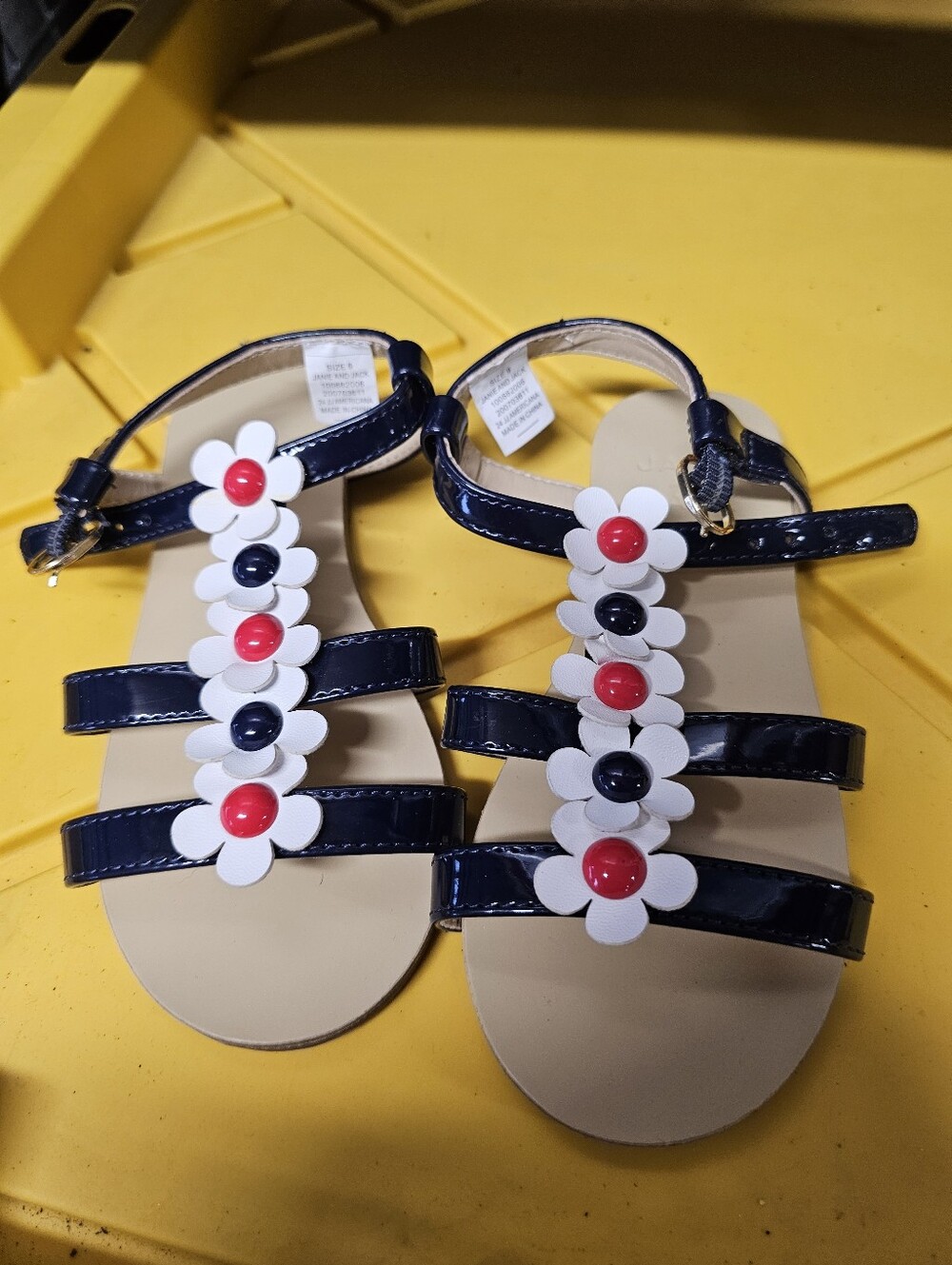NWOT Janie and Jack toddler girls size 9 sandals